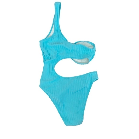 Solid & Striped Astrid One Piece Swimsuit Rib Greek Blue - Picture 6 of 7